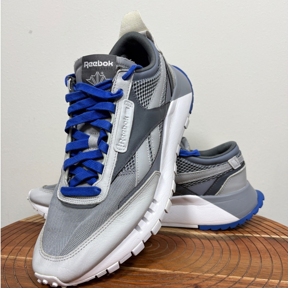 Reebok Classic Legacy Cold Grey Blue Mesh Running Shoes FZ0815 Mens 11